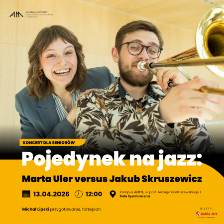 Koncert dla seniorów - Pojedynek na jazz Marta Uler versus Jakub Skruszewicz